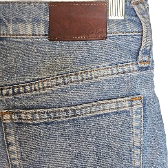 J. Crew Blue Denim Slim Distressed Cut Off Re-Imagined Jean Shorts - Picture 5 of 6